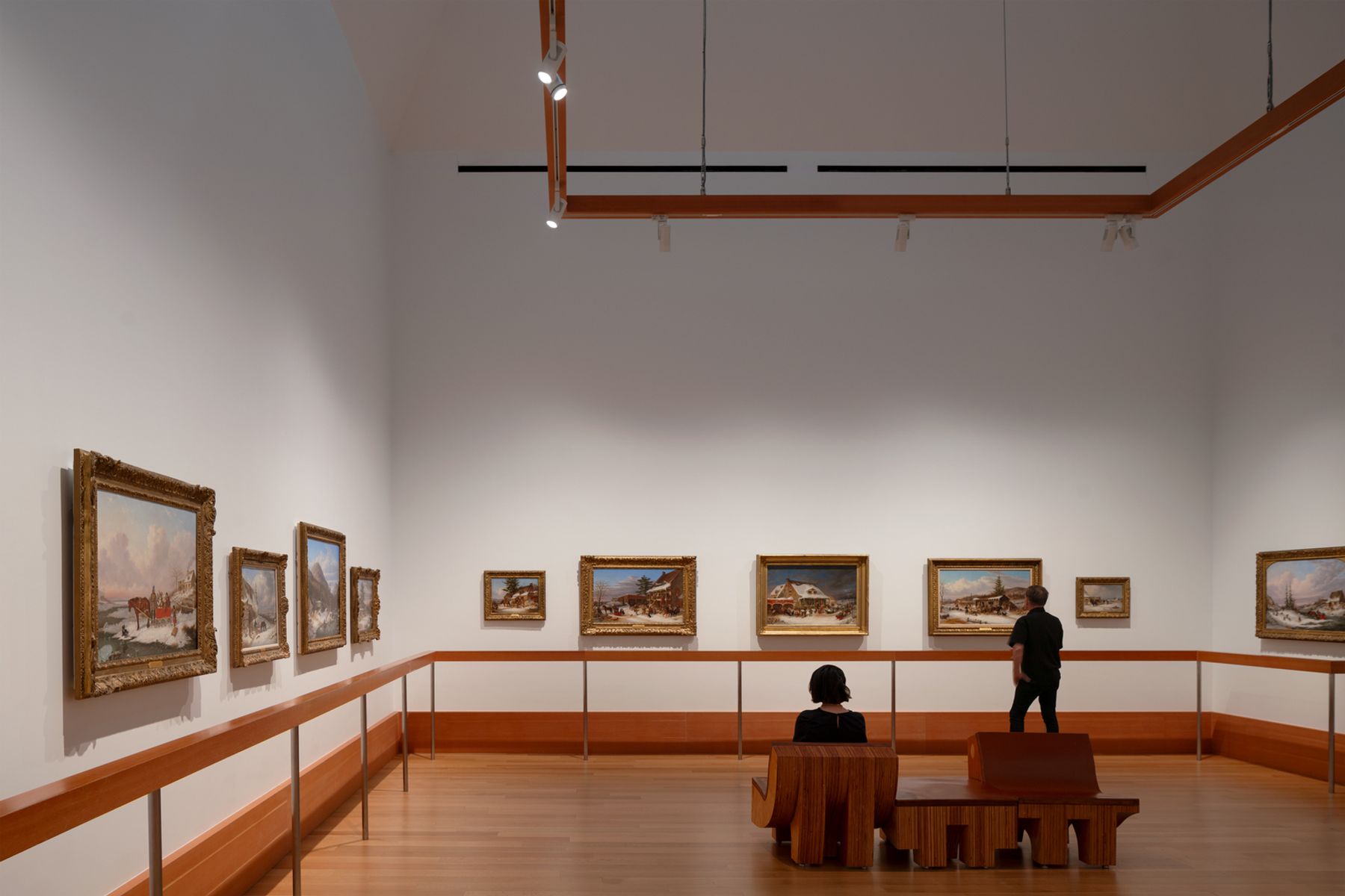 Art Gallery of Ontario, Toronto. Architektur: Gehry Partners, LLP, Los Angeles Lichtplanung: L´Observatoire International, New York.. Fotografie: Studio SZ / Thomson Canadian galleries featuring the works of Cornelius Krieghoff, at the Art Gallery of Ontario.