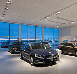 Volvo Retail Experience nello showroom di Luleå