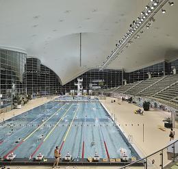 LED-Relighting Olympia-Schwimmhalle, München