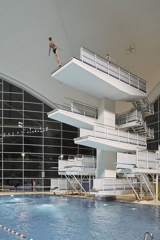 Rénovation d’éclairage en LED de la piscine olympique de Munich 