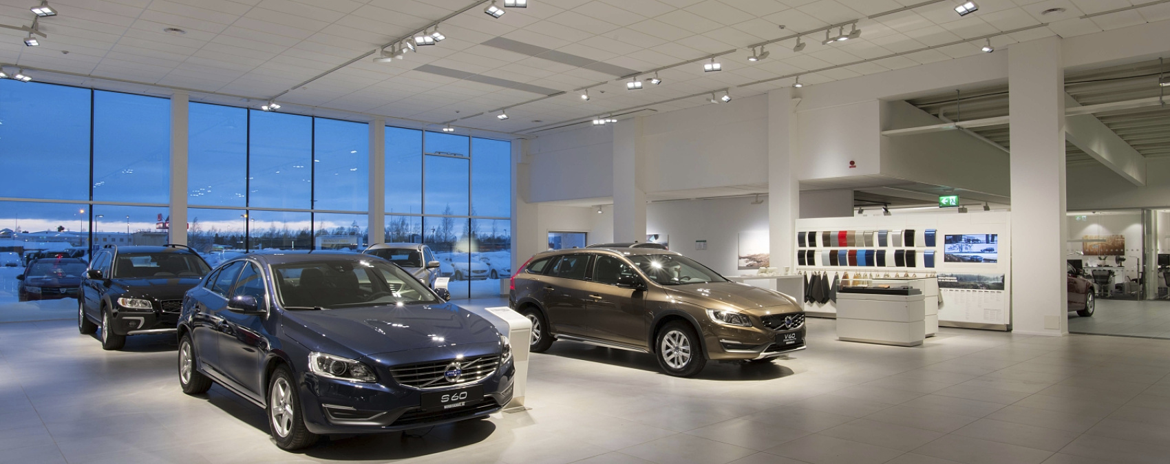 Volvo Retail Experience in the Luleå showroom, Luleå, Sweden